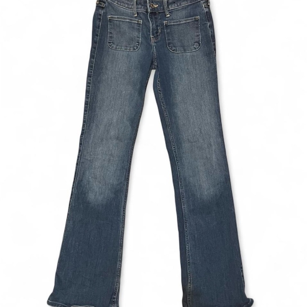 Hollister Women's Mid Wash Flared Jeans